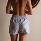 PAVONINI's in Striped Blue-Unisex Boxershorts-The PAVONINI