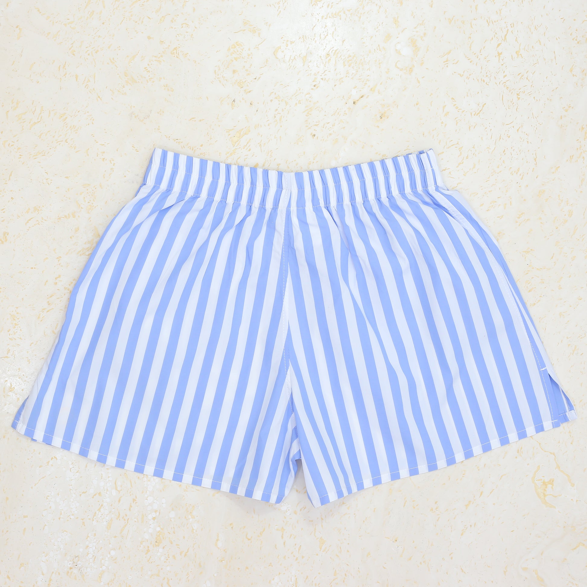 PAVONINI's in Striped Blue-Unisex Boxershorts-The PAVONINI