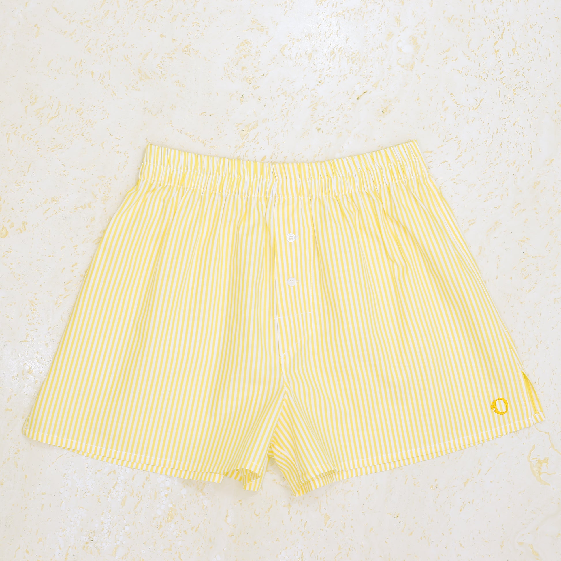 Yellow boxer shorts top